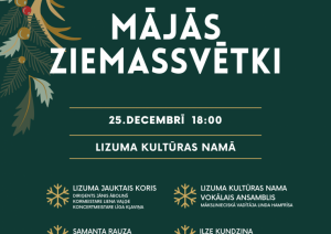 Attēls Lizuma kultūras namā Lizuma jauktā kora Ziemassvētku koncerts "Mājās Ziemassvētki"