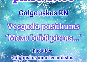 Attēl par Vecgada pasākumu 30.decembrī Galgauskas kultūras namā