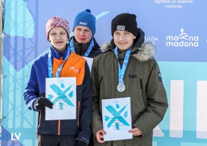 Attēls: Sk Lejasciems Latvijas čempionātā slēpošanā