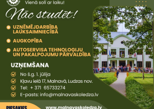 Malnavas koledža aicina studēt