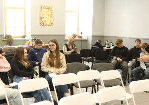 Attēls: Jaudīgs digitālā projekta noslēguma pasākums — jauniešu diskusija “Virtuālā dzīve vai realitāte?”