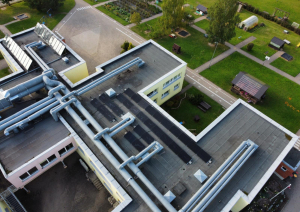 Attēls: Saules elektrostaciju uzstādīšana Gulbenes pilsētā