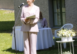 Attēls: 15.06.2024. Stāmerienas pils dārzā tika svinētas Goda kāzu jubilejas.