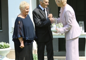 Attēls: 15.06.2024. Stāmerienas pils dārzā tika svinētas Goda kāzu jubilejas.