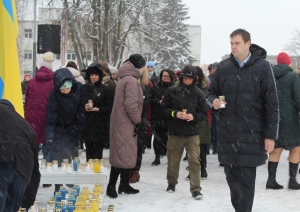Attēls: Ieadzīvotāji pulcējas Ukrainas atbalstam, Gulbene