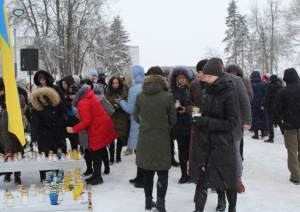 Attēls: Ieadzīvotāji pulcējas Ukrainas atbalstam, Gulbene