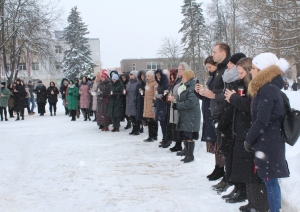 Attēls: Ieadzīvotāji pulcējas Ukrainas atbalstam, Gulbene