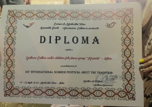 Piedalās starptautiskā festivālā Itālijā