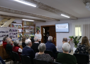 Attēls: R.Kalniņa atmiņu grāmatas atvēršana Lejasciemā 17.04.23.