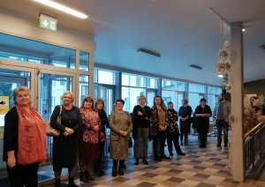 Attēli ar Gulbenes novada Izglītības pārvaldes un Balvu novada mācību jomu koordinatoriem un Izglītības pārvaldes darbiniekiem