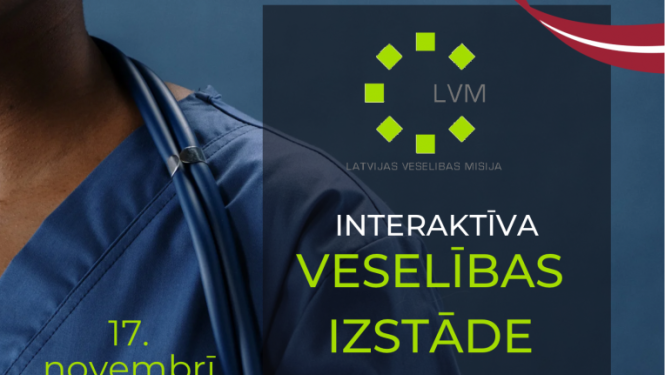 biedrība "Latvijas Veselības Misija" organizē interaktīvu Veselības izstādi