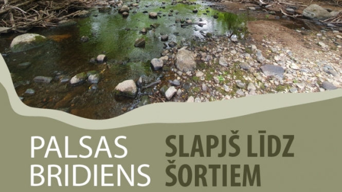 Afiša: pārgājiens "Palsas bridiens. Slapjš līdz šortiem"