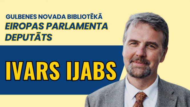 tikšanās ar Eiropas Parlamenta deputātu Iavru Ijabu Gulbenes novada bibliotēkā 