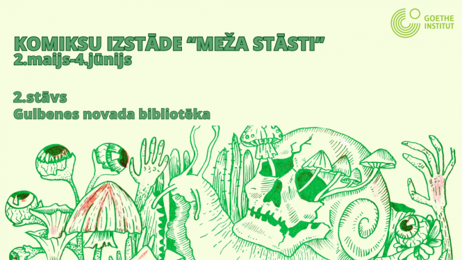 No 2.maija līdz 4.jūnijam bibliotēkā skatāma komiksu izstāde "Meža stāsti".