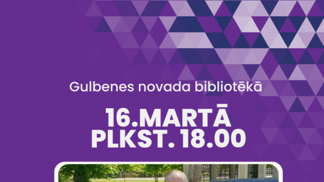 16.martā plkst. 18.00 Tikšanās ar autoriem Virdžīniju un Jāni Lejiņiem.