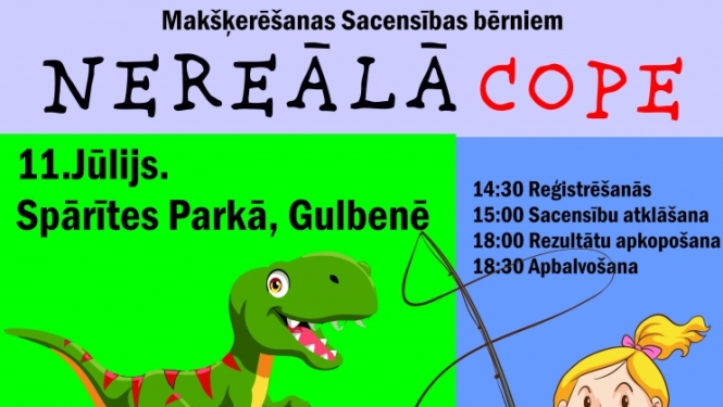 Vizuālis: makšķerēšanas sacensības bērniem