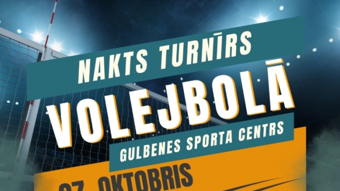 nakts volejbola turnīrs