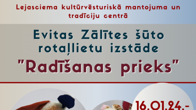 Afiša: Izstāde "Radīšanas prieks"