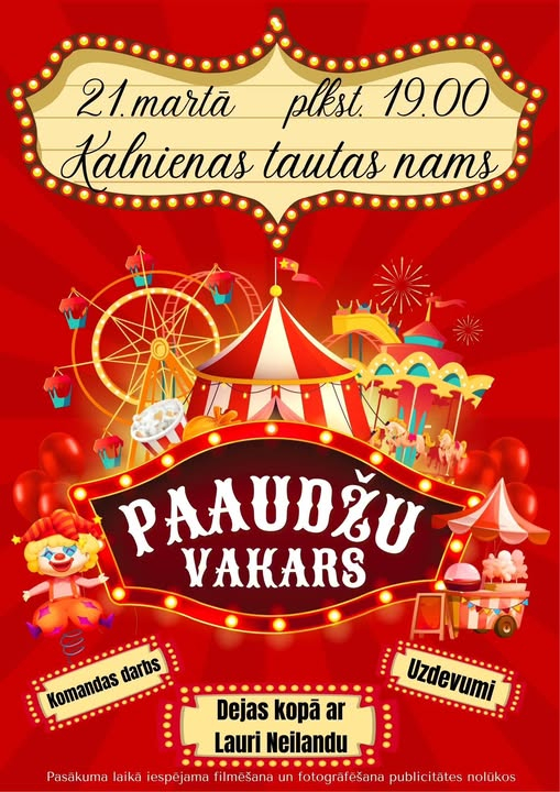 Paaudžu vakars  Kalnienā