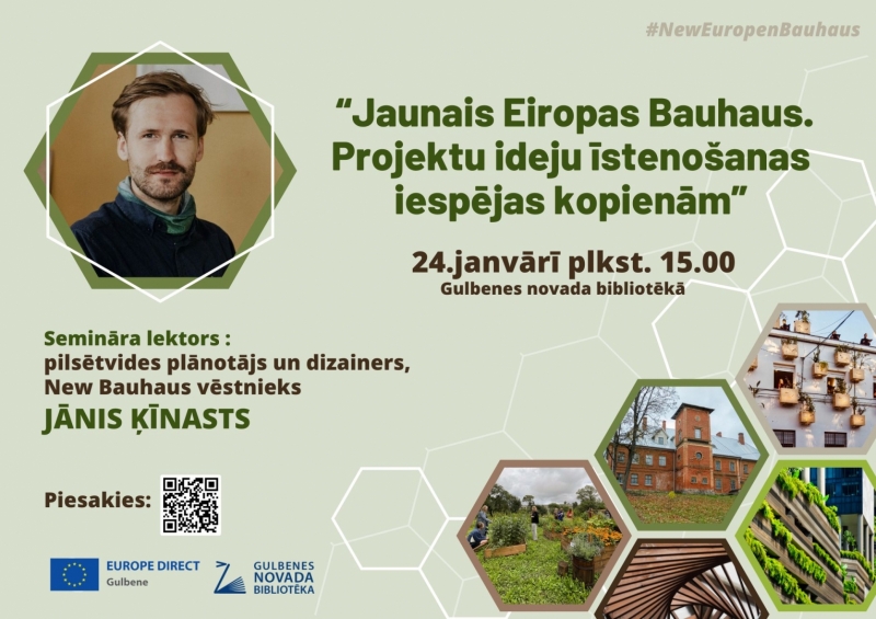 Seminārs “Jaunais Eiropas Bauhaus. Projektu ideju īstenošanas iespējas kopienām”