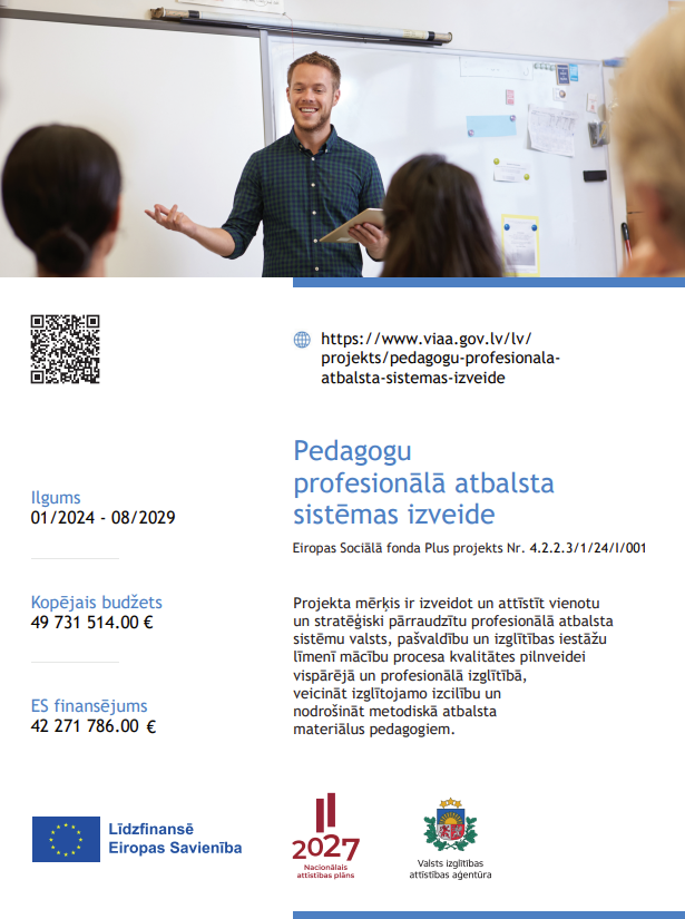 Attēls: Izglītības projekts pedagogiem