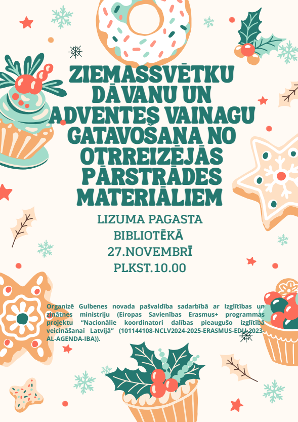 Attēls: meistarklases Ziemassvētkiem