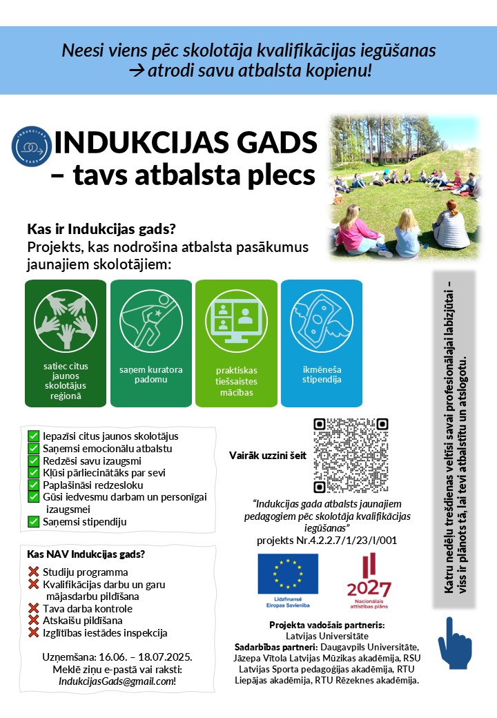 Attēls: Indukcijas gads 2025 Atbalsta plecs plakāts