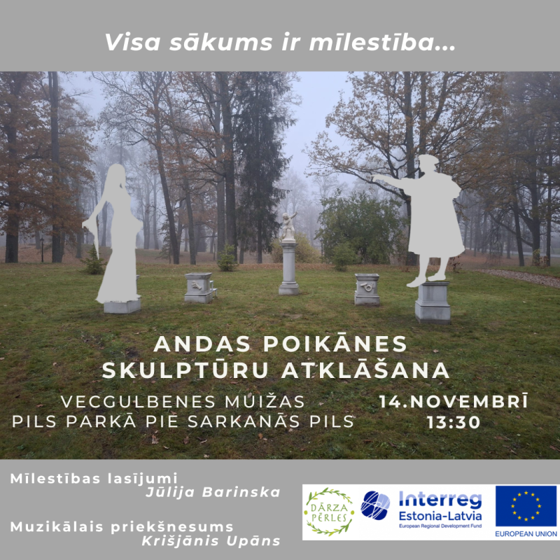 Attēls: Andas Poikānes skulptūru atklāšanas pasākums