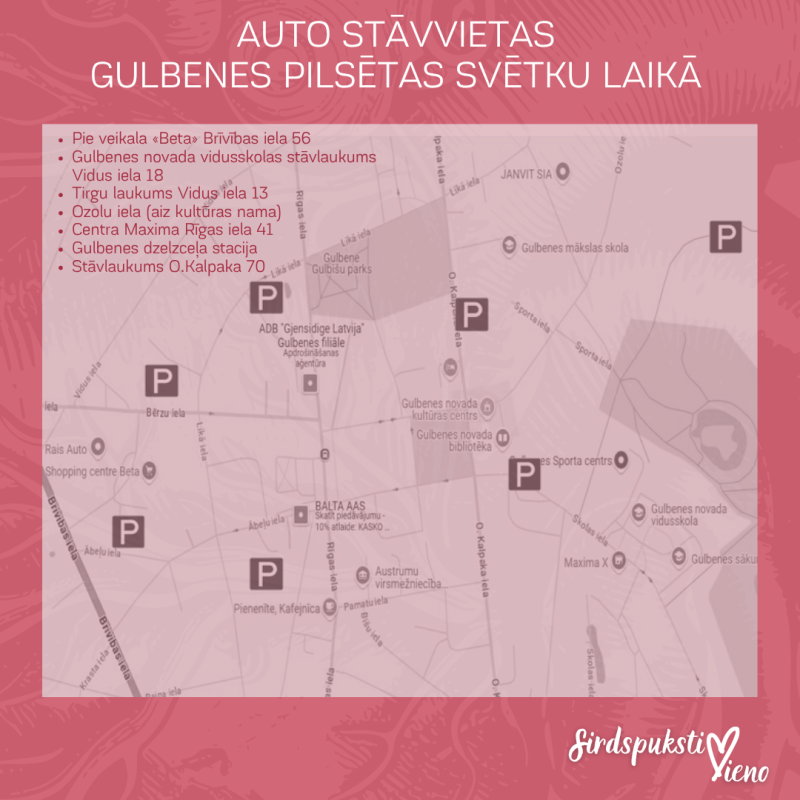 Satiksmes ierobežojumi Gulbenē