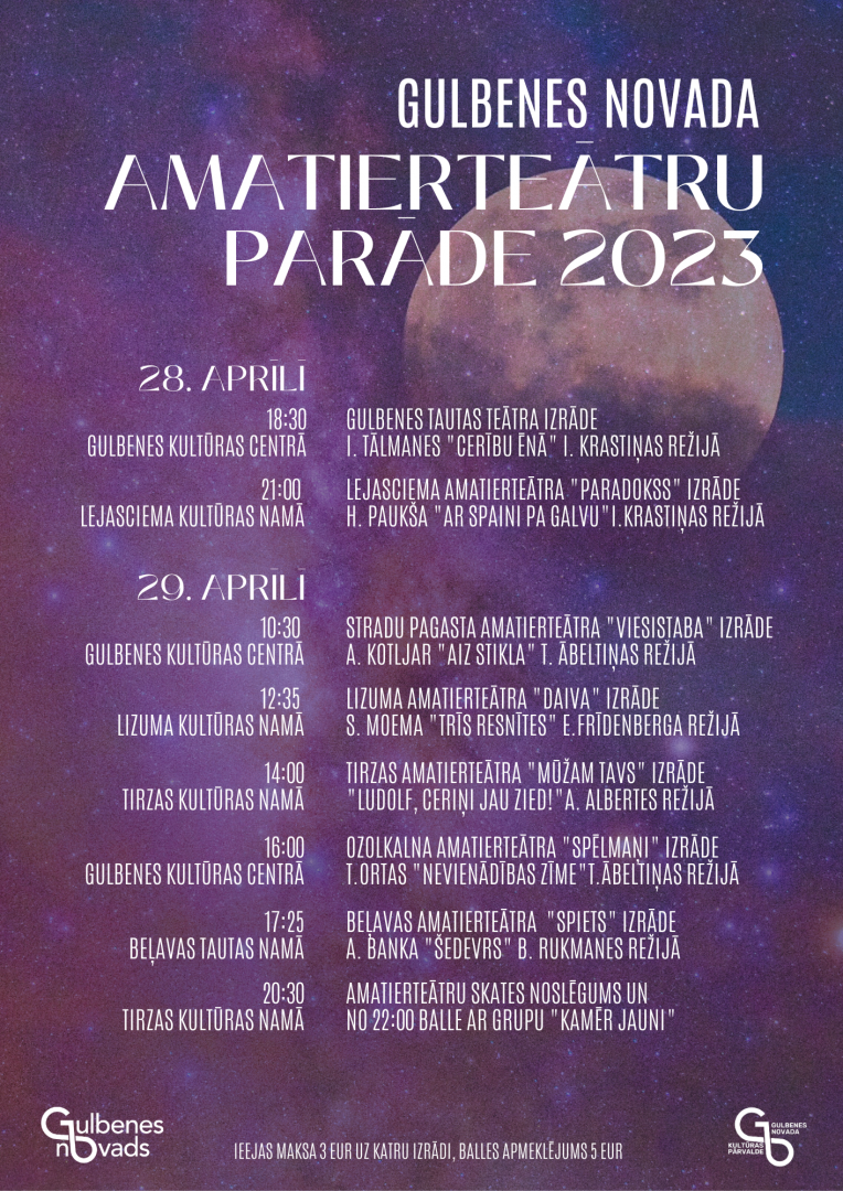 Amatierteātru parādes afiša