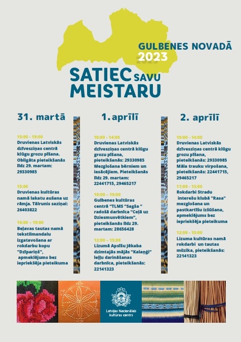 Satiec savu meistaru Gulbenes novadā notikumi