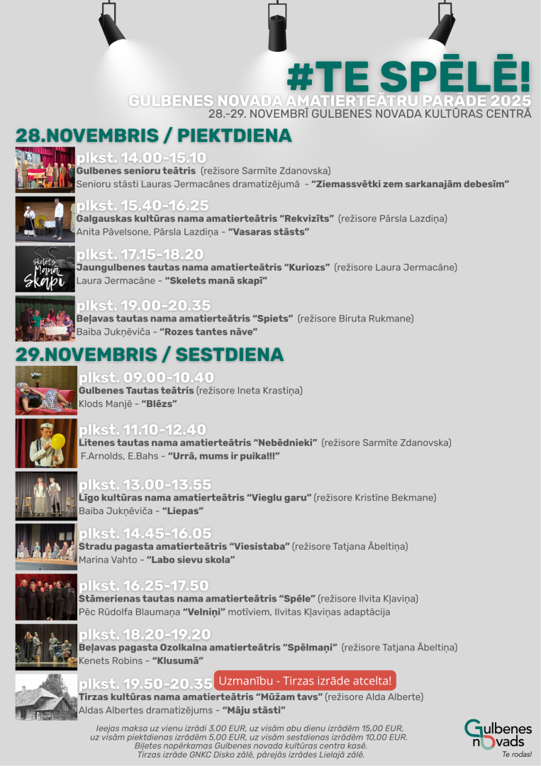 Afiša: teātru parāde 2025