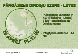 Pārgājiens Dindiņu ezers - Letes