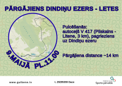 Pārgājiens Dindiņu ezers - Letes