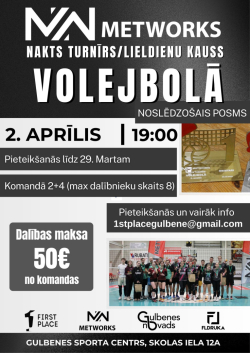 Metworks kauss nakts volejbolā