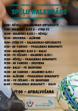 Gulbenes novada atklātais čempionāts telpu futbolā