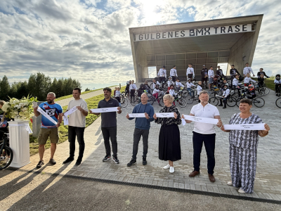 Attēls: BMX trases Gulbenē atklāšana