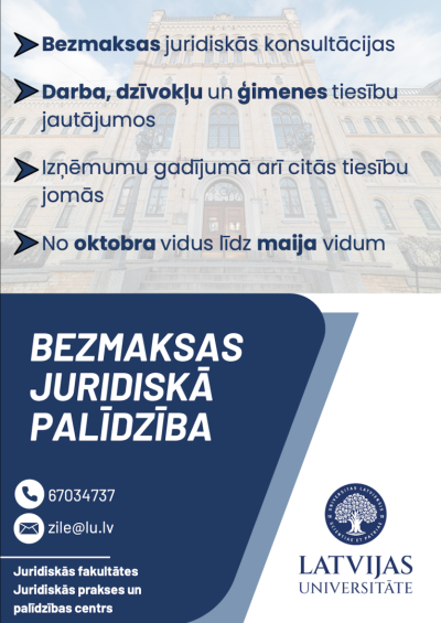 Attēls: bezmaksas juridiskās konsultācijas maznodrošinātām personām