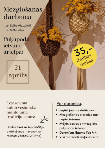 Afiša: Mezglošanas darbnīca