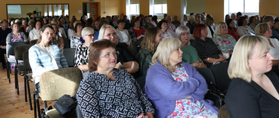 Attēls: Izglītības svētku ietvaros ar Gulbenes novada skolotājiem tikās ārsts - psihoterapeits Artūrs Miksons