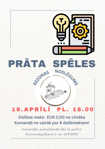 Afiša: Prāta spēles