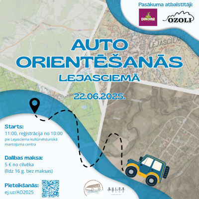 Afiša: Auto orientēšanās Lejasciemā