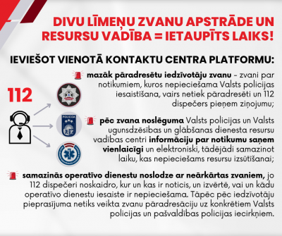 Attēls: VUGD izveidojies jaunu platformu un tīmekļvietni 112.lv