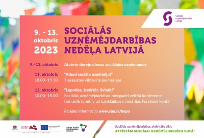 Sociālās uzņēmējdarbības nedēļa Latvijā