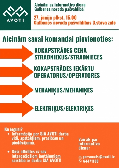 SIA Avoti informatīvā diena Gulbenē
