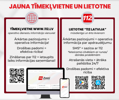Attēls: VUGD izveidojies jaunu platformu un tīmekļvietni 112.lv