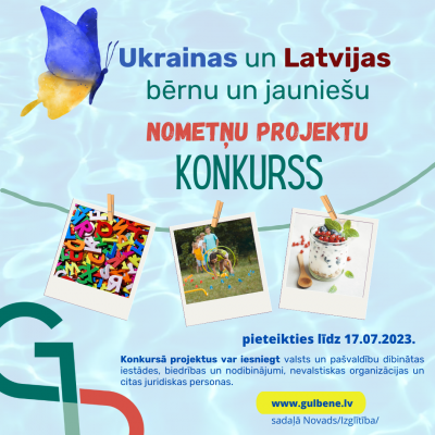 Vizuālis: Ukrainas un Latvijas bērnu un jauniešu nometņu projektu konkurss
