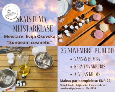 Afiša: Skaistuma meistarklase