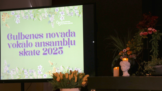 Attēls: Gulbenes novada kultūras centrā notika Gulbenes novada vokālo ansambļu skate-koncerts