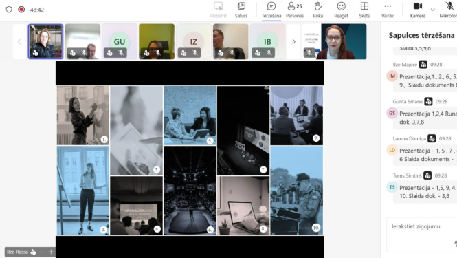 Attēls: mācības par prezentācijām